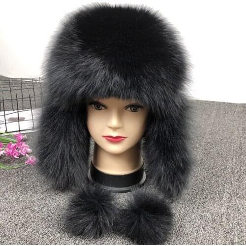 Women Winter Thicken Warm Faux Fur Hats With Earmuffs Outdoor Windproof Earflap Fashion Soft Luxury Solid Color All-match Caps