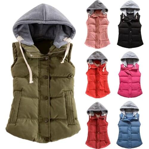 Winter Women Down Vest Fashion Female Sleeveless Vest Jacket Warm Down Jacket Plus Size Women Sleeveless Jackets Size M-4XL
