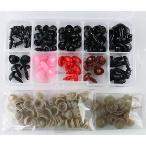 100set 75pcs/set Doll Safety eye + Safety Nose (with washers) sewing
