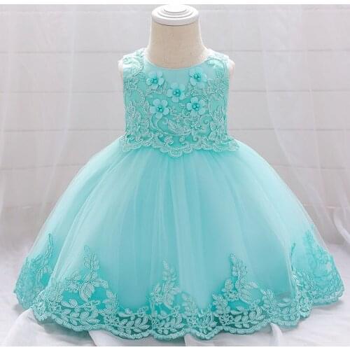 2021 Newborn Clothes Christening Kids Baby Girl Party Wedding Sequin Dresses Girl Baby 2 1 Year Birthday Evening Dress Princess