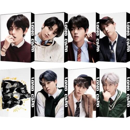 30pc KPOP Bangtan Boys Lomo Card Map of The Soul 7 Album Photocards Photo Card Postcard Fans Gift Photocards JUNGKOOK JIMIN SUGA