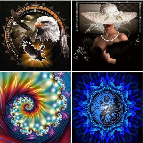 DIY 5D Diamond Painting Full Round Drill Rhinestones Cartoon Diamond Embroidery Cross Stitch Wall Art Gift Home Decor