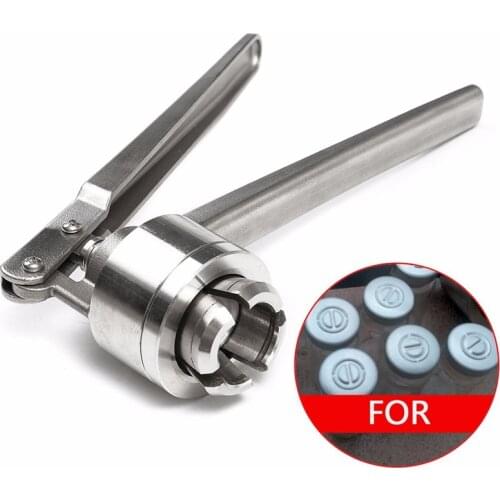 GTBL Stainless Steel Manual Vial Crimper Hand Sealing Machine for Crimping 20Mm Flip Off Caps for Aluminum