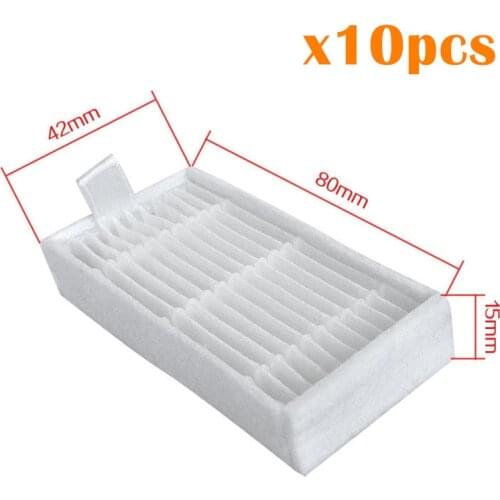 10pcs HEPA Filter for ilife v50 v5s pro v3s pro x5 v55 KITFORT KT-518 ECOVACS CR130 cr120 CEN540 CEN250 ML009 Cleaner Parts