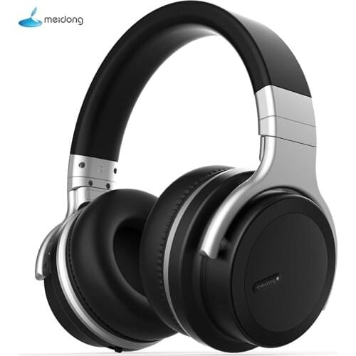 Meidong E7MDPRO WirelessHeadphones Bluetooth Active Noise Cancelling Headphones with microphone for phone 30H music time Headset
