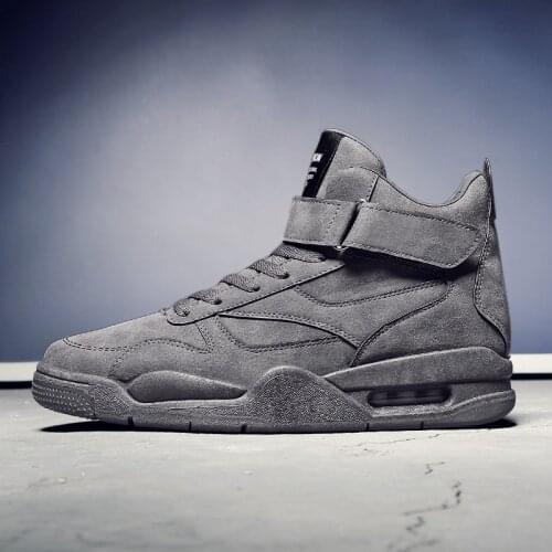 Men Retro Basketball Shoes 2020 Brand Cushioning Sneakers Man High Top Rubber Shoes