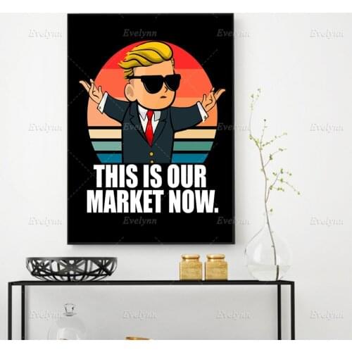 Wall Street bets Market Quotes Inspirational Posters And Prints Modern Office Home Decor Stock Trading Wall Art Canvas Painting
