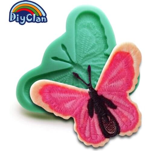 New arrival butterfly silicone fondant cake molds chocolate mold soap mould cake tools for the kitchen baking F0201HD35