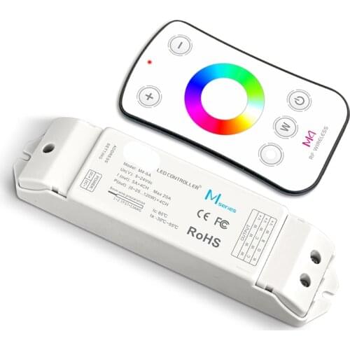 New Led RGB Strip Controller DC12V 24V Input 5A 4 Channel 480W Output Constant Voltage 2.4GHz RF Remote Wireless Touch Panel