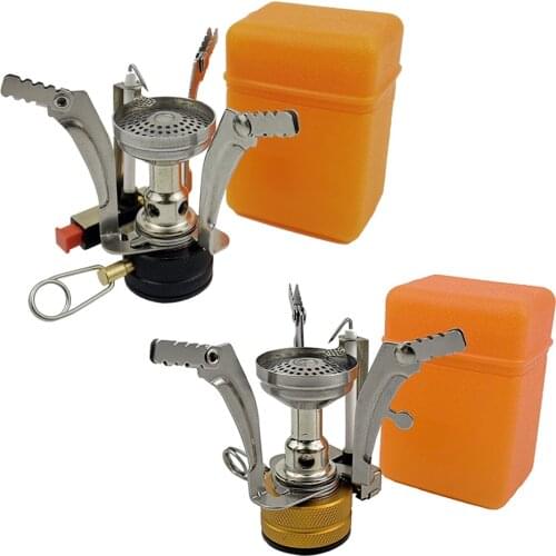 Camping Gas Lightweight mini burnerPortable Folding Outdoor Backpacking Stove Tourist Equipment For Cooking Hiking Picnic 3000w