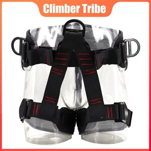 Sitting Harf Body Safety Belt Rock Climbing Harness Outdoor Mountaineering Protective Adjustable High Quality Accessories /40