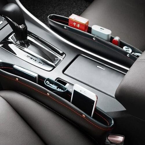 Car Seat Seam Storage Bag Box Leak-Proof Stowing Tidying Gap Slit Pocket Seat Gap Organizer Caddy Catcher Space Store Container