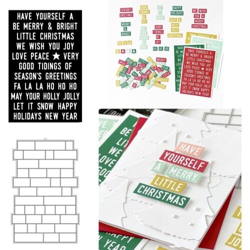 Mix & Match Holiday METAL Cutting Dies Silicone Stamps Scrapbooking New Make Photo Album Card DIY Paper Embossing Craft Supplies