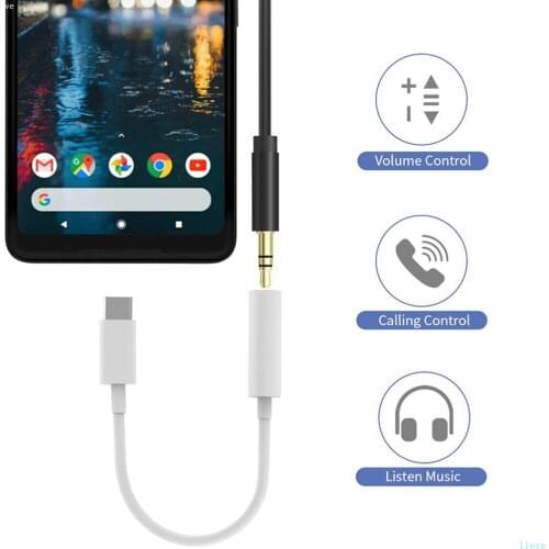 Compatible with audio cable TypeC3.5 jack headphone cable USB C to 3.5mm headphone adapte for Huawei P10\20\30pro Mate10Pro20\30