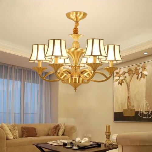 Led Pendant Lights Luminarias Nordic Vintage Pendant Lamp Pure Copper Vintage Pendant Light E27 220v for Decor