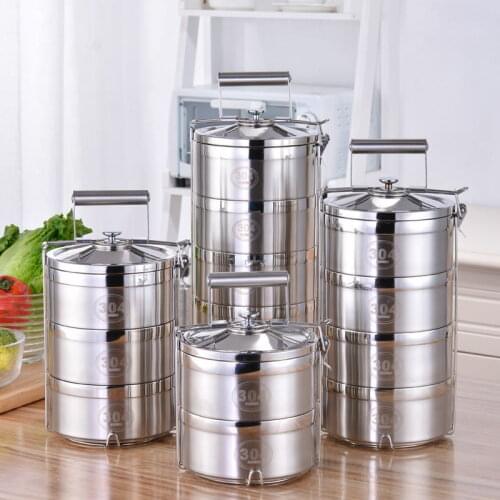 Thermos For Food 2 3 4 5 Layers Box Lunch Stainless Steel Leakproof Food Container Lunch Box Containers Compartments Bento Box