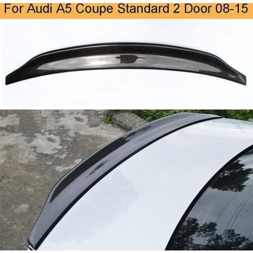 Carbon Fiber Car Rear Trunk Spoiler Wing for Audi A5 Coupe Standard 2 Door Only 2008 - 2015 Rear Wing Spoiler Non for S5 Sline