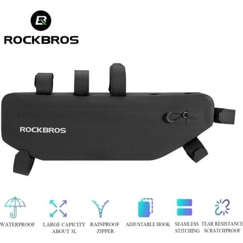 ROCKBROS Bike Cycling Bag Top Tube Front Frame Bag Waterproof MTB Road Triangle Pannier Dirt-resistant Bicycle Accessories Bag