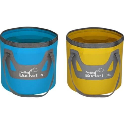 Water Bucket PVC 20L Foldable Water Container Waterproof Portable Fishing Barrel Pail 2021 new