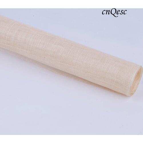 High Quality Cream Sinamay Millinery Fabric for Races Kentucky Derby Hat Fascinator