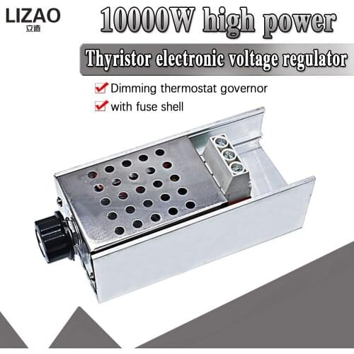 AC220V 10000 W High Power SCR BTA10 Electronic Voltage Regulator Speed Controller Digital Display For Dimming Speed Thermostat