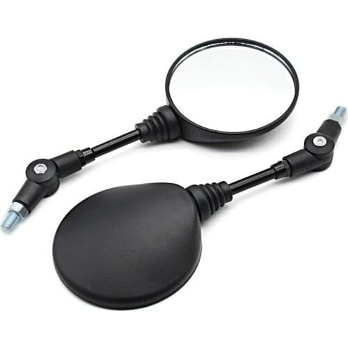 1 Pair of Foldable Round 10MM Scooter Rear Mirror Dirt Pit Bike Rearview Motorcycle Mirrors for KTM Mirror Motocross Accessories