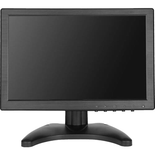 10.1 Inch 1280x800 Portable Desktop Monitor for CCTV PS3/PS4 XBOX360 Raspberry Pi System with AV VGA HDMI BNC USB Interface