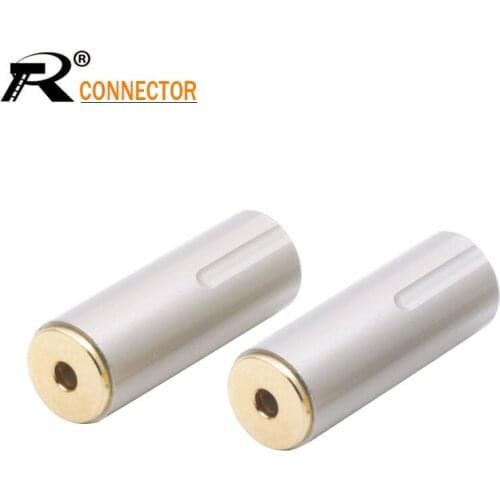 10pcs 2.5mm Female Jack 4Pole Connector Luxury 24K Gold-plated Copper Earphone Plug for DIY Earphone Repairing Fit for 6mm Cable