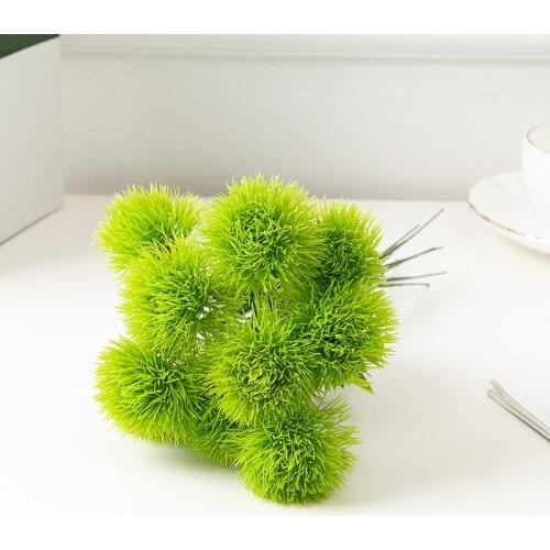 10PCS Dandelion Plastic Flower Vases for Home Decoration Accessories New Year Christmas Wedding Decorative Fake Plants