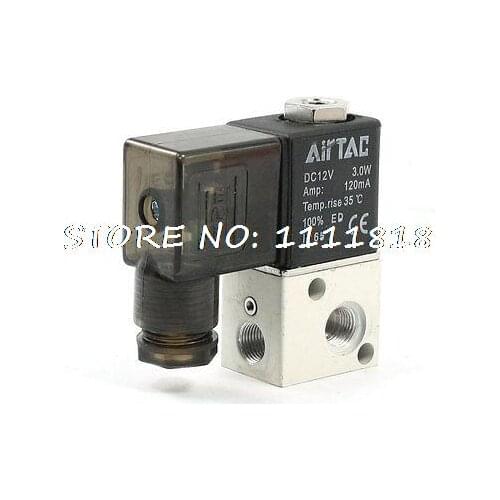 Direction Action 2 Position 3 Way Air Solenoid Valve DC 12V