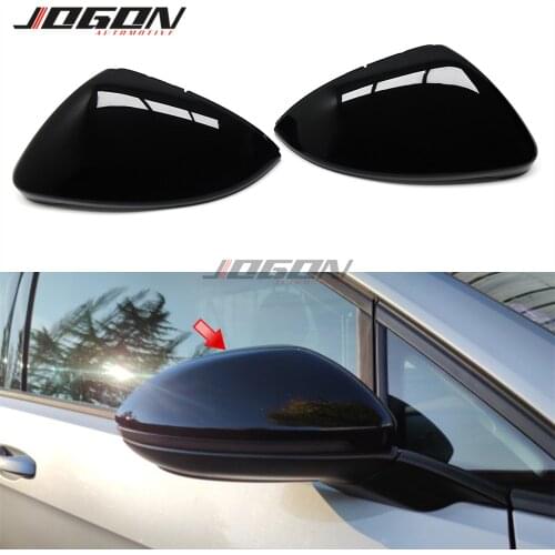 2pcs For VW GOLF 7 MK7 MK7.5 GTI R GTE GTD 2013 - 2019 Touran 2016 2017 ABS Side Rear view Mirror Cover Replacement Caps Shell