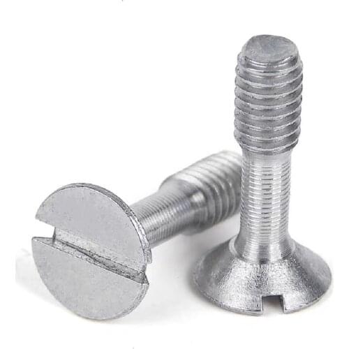 20PCS M3 M4 M5 M6 304 stainless steel slotted flat head locking screw countersunk head anti-dropping screw