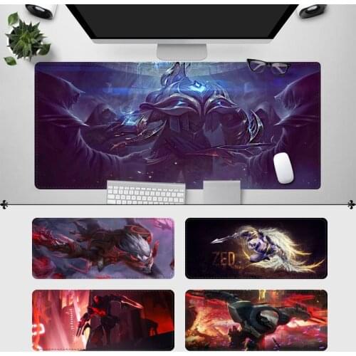 2020 League of Legends Zed Mouse Pad Gaming MousePad Large Big Mouse Mat Desktop Mat Computer Mouse pad For Overwatch