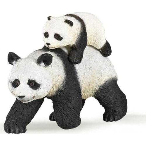 3inch Panda And Baby Wild Life Figurine Toy Animal Figures NEW 50071 High Quality PVC Hand Painted Animals