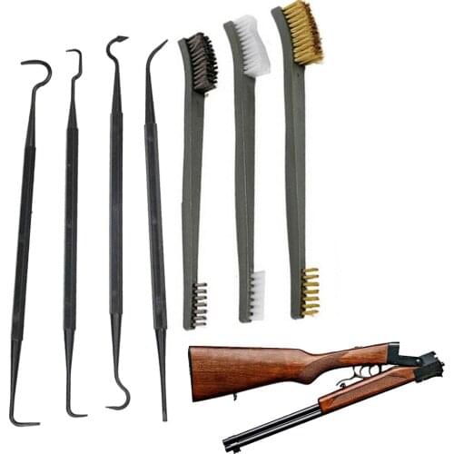 7Pcs/Set Wire Brushes And Barrel Clean General Gun Hunting Cleaning Wire Brush Tactical Gun Shotgun Hunting Cleaning Tools TW021