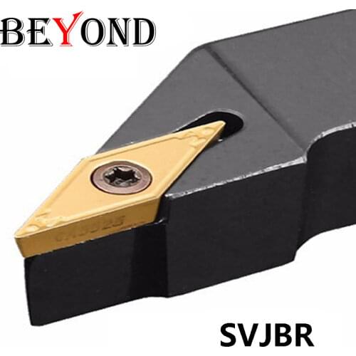 BEYOND SVJBR1616H16 SVJBR2020K16 20mm Lathe turning tools cnc External tool holder for carbide inserts VBMT SVJBL SVJBR 2525