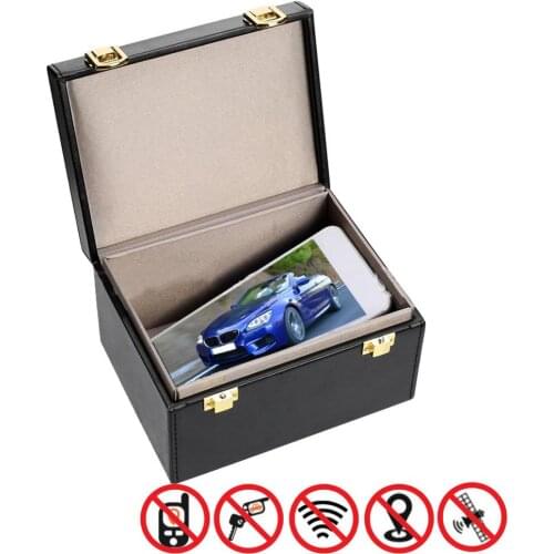 Keyless Car Key Signal Blocker Box Faraday Box Radiation-proof Anti-theft Call RFID Signal Blocking Case for Privacy Protection