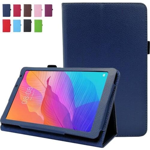 Lychee Pattern Case For Huawei MatePad T8 Kobe2-L03 KOBe2-L09 8.0 inch Flip Stand PU Leather Cover