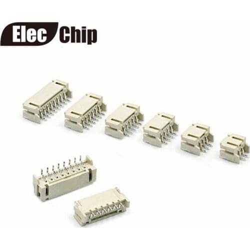 50PCS PH2.0 2.0mm Pitch Connector SMD 2P 3P 4P 5P 6P 7P 8P 9P 10P 2mm Horizontal Socket 2mm Pitch Patch Plug Connector SMT SMD
