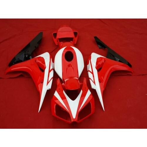 Motorcycle Fairing kit for HONDA CBR1000RR 06 07 CBR 1000RR CBR 1000 RR 2006 2007 ABS White hot red Fairings set+gifts HF38