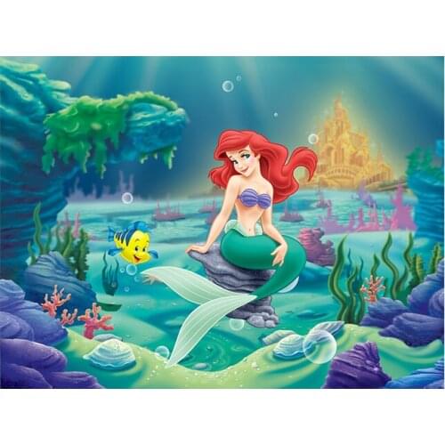 Disney Mermaid Cute Marie Mat Boy Girl Birthday Gift Living Room Bedroom Kitchen Bathroom Hotel Large Modern Rectangle Mat Decor