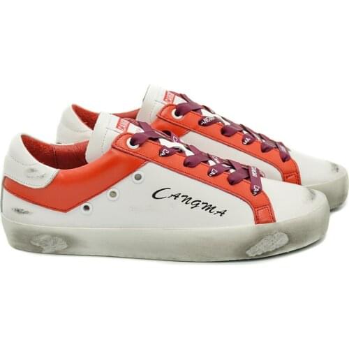 CANGMA Luxury Brand Designer Sneakers Men Casual Shoes Male Genuine Leather Vintage Man Vulcanized Shoes