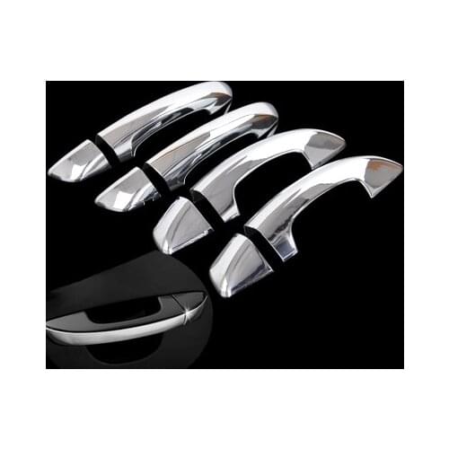 FIT FOR NORTH AMERICA VW PASSAT B7 2012 2013 2014 CHROME SIDE DOOR HANDLE BAR COVER CATCH TRIM MOLDING CAP MOULDING