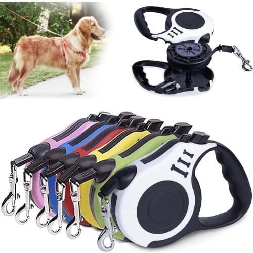 3m 5m Durable Leash Automatic Retractable Nylon Cat Lead Extension Puppy Walking Running Lead Roulette For Dogs