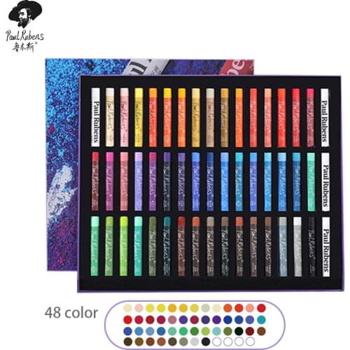 Paul Rubens Artist Professional Painting Oil Pastel 12/24/36/48 Colors Set Graffiti Soft Pastel Drawing Pen for Art Supplies