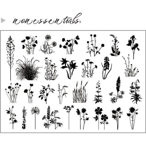 Flowers and plants Transparent Clear Silicone Stamp/Seal for DIY scrapbooking/photo album Decorative clear stamp A779