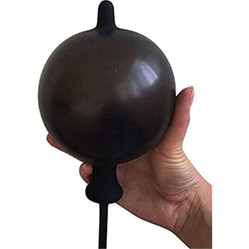 Silicone Inflate Butt Plug Anal Expand Ducha Anal Dilator Inflatable Enema Nozzle Expanding Anus Enlarger Inflatable Enema Plug
