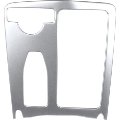 Car Styling Interior Stainless Steel Sticker Water Cup Holder Panel Decoration Trim for Mercedes Benz C Class W204 2009-2014 Lhd