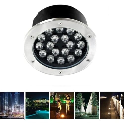 LED Underground light 18W Floor Lamp Outdoor Ground Spot Buried Light Landscape Lamp Path Way Garden Lawn Decoration 90-265V