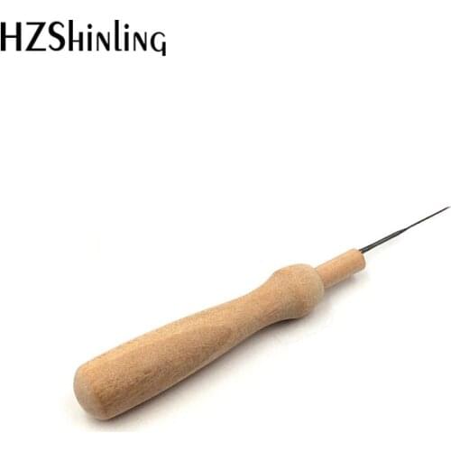 Felt DIY Wooden Handle Practical Felting Needles Sewing Tools Stitch Weaving Crochet Pin Wooden Handle Middle Needles